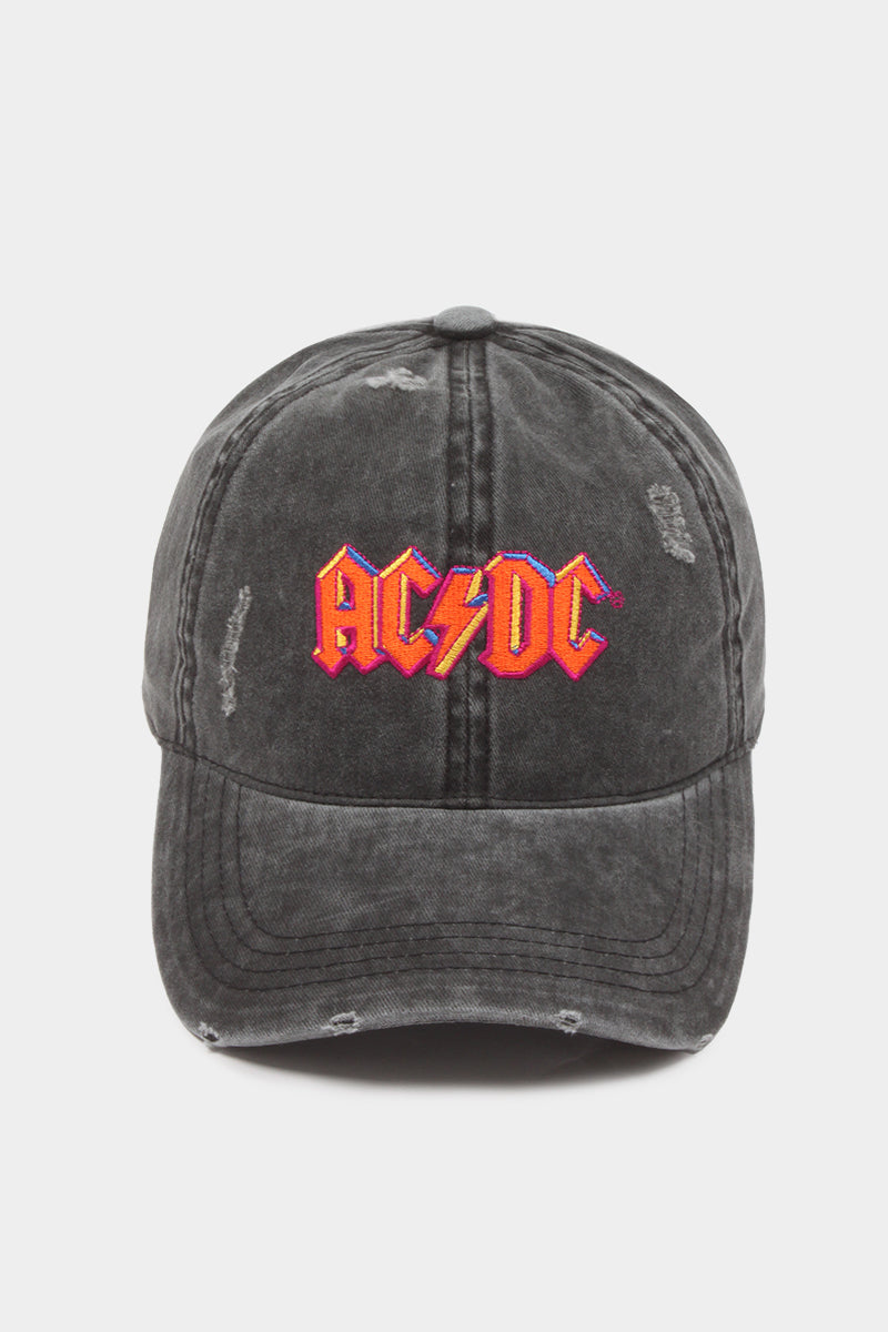 venom Løfte Merchandising AC/DC Distressed Cotton Baseball Cap - FWCAP506AC – David And Young