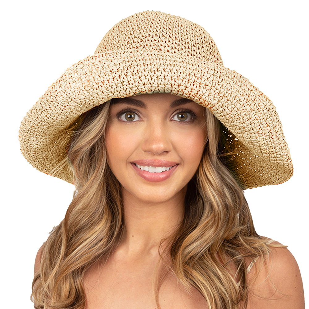 Packable Straw Bucket Hat – David And Young