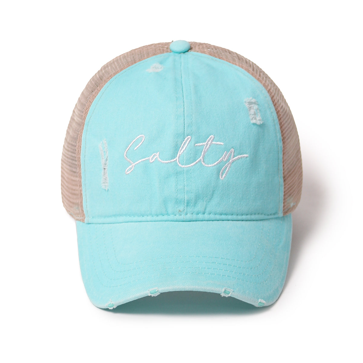 Salty Ponyflo® Mesh Back Baseball Cap – David And Young