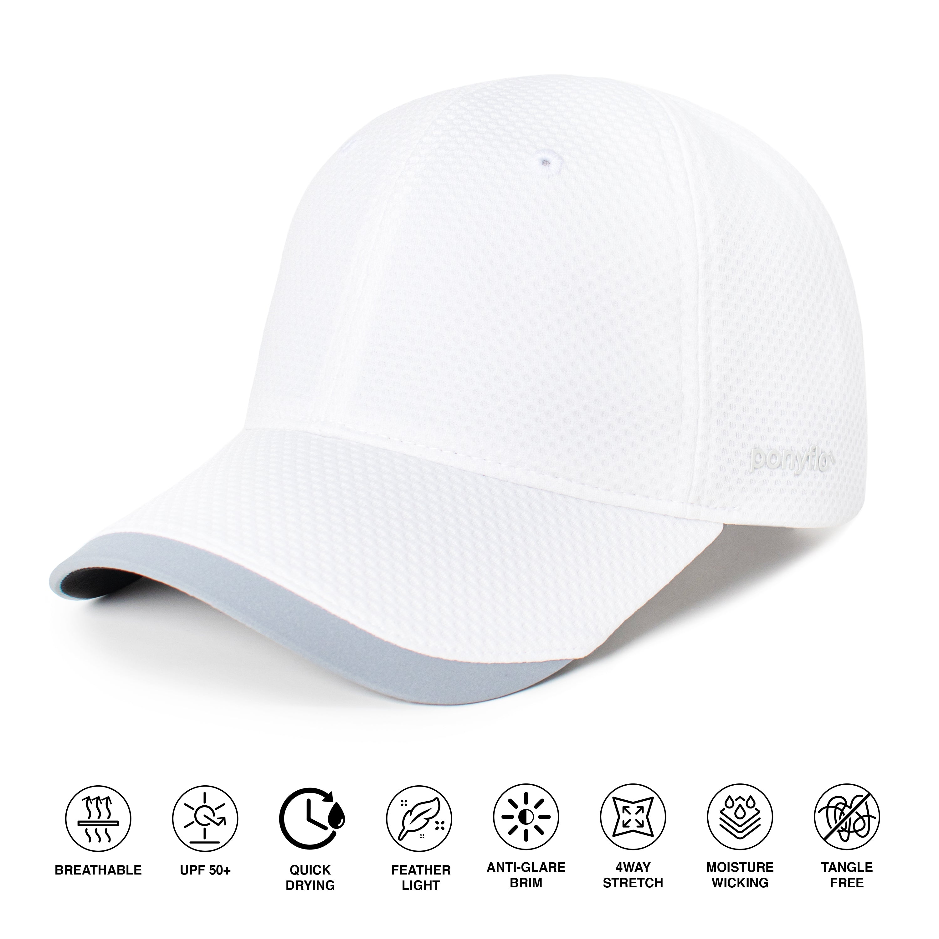 Bri High Breathability Performance Ponyflo® Cap