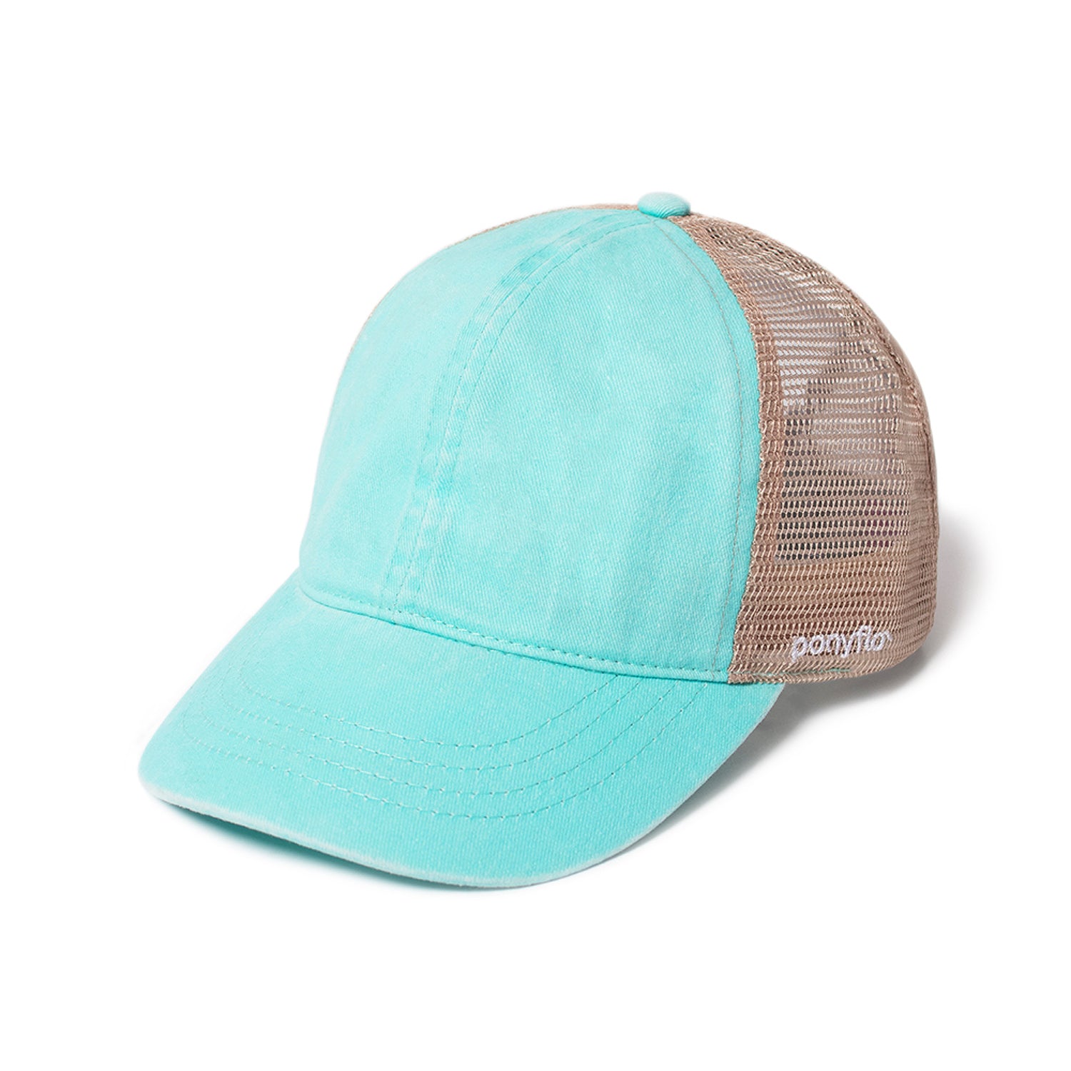 Pigment Wash Ponyflo® Kids Mesh Back Cap