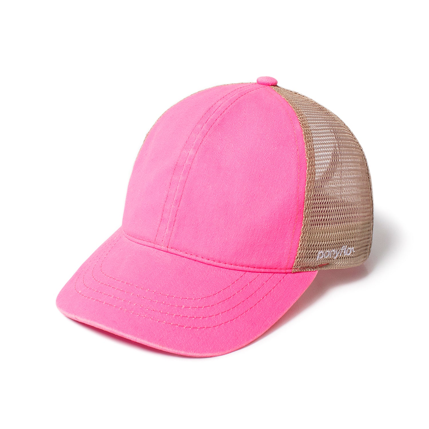 Pigment Wash Ponyflo® Kids Mesh Back Cap