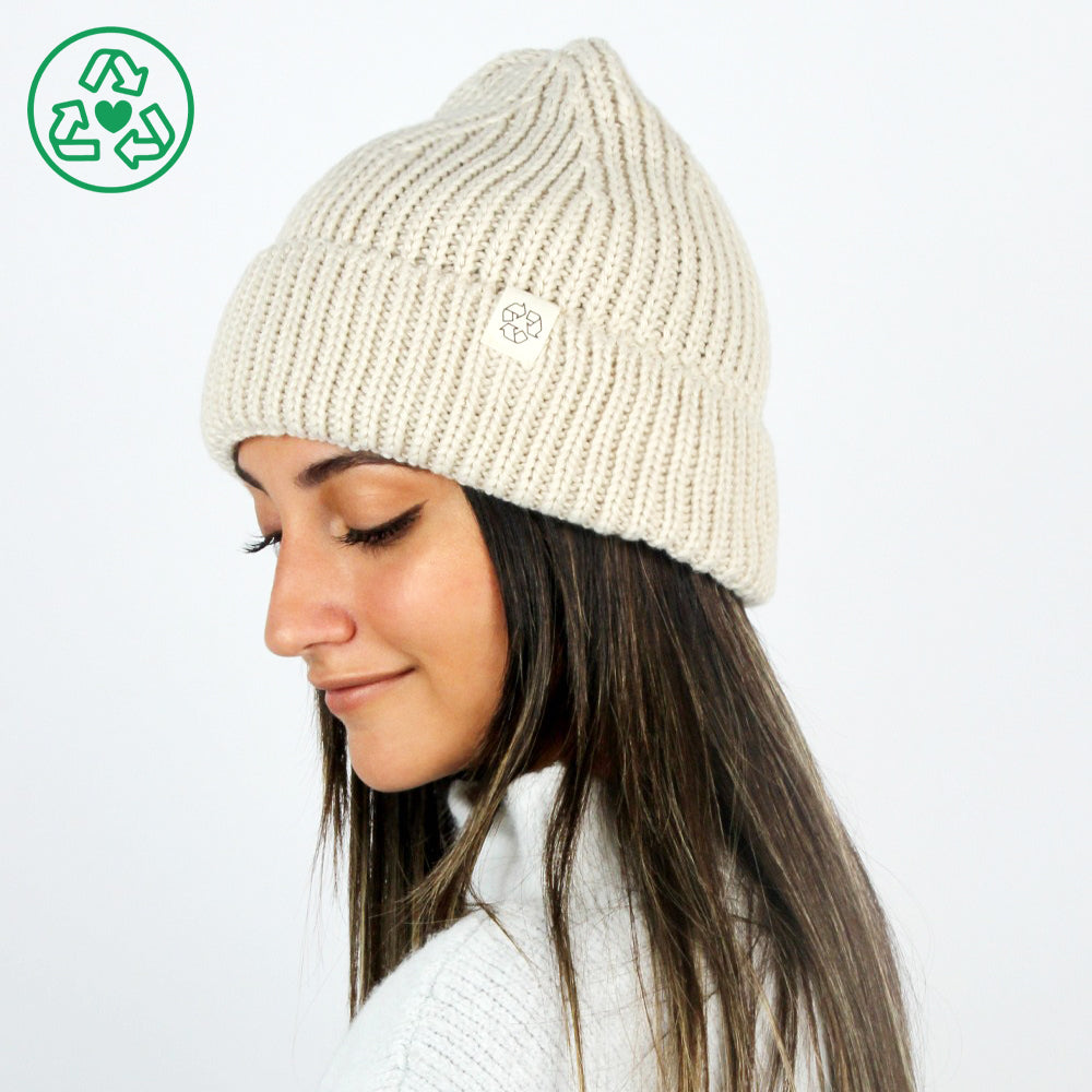 
                  
                    Eco-product! Recycled Knit Beanie - ABB410R
                  
                
