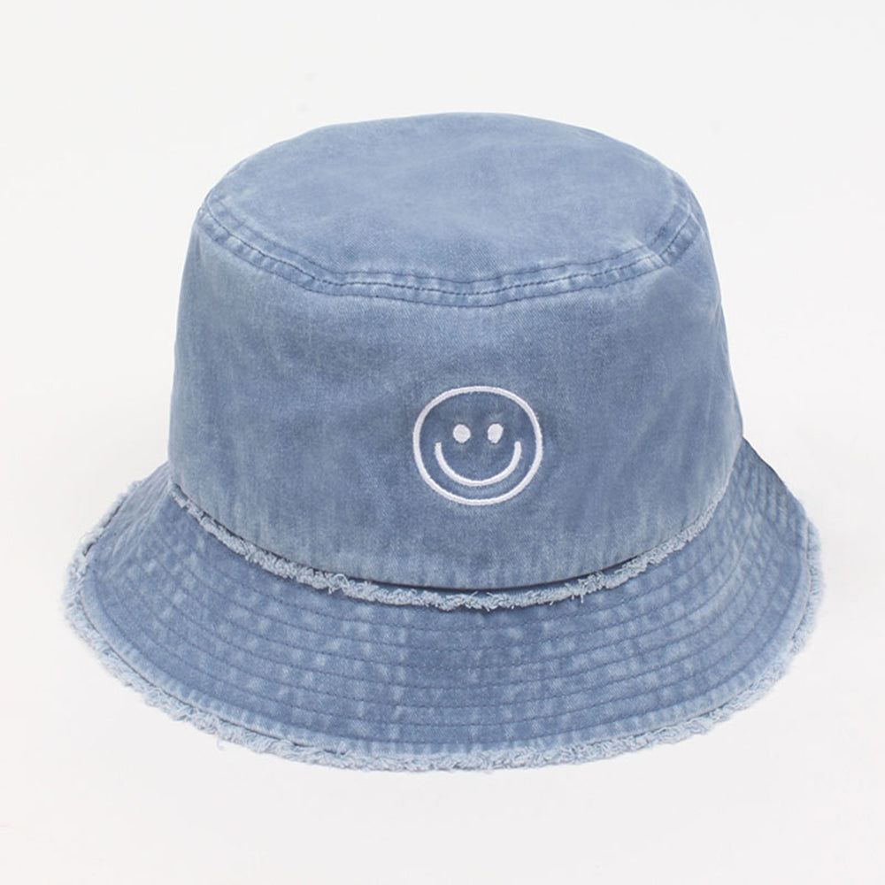 Outline Smiley Face Icon Bucket Hat - ABU1619