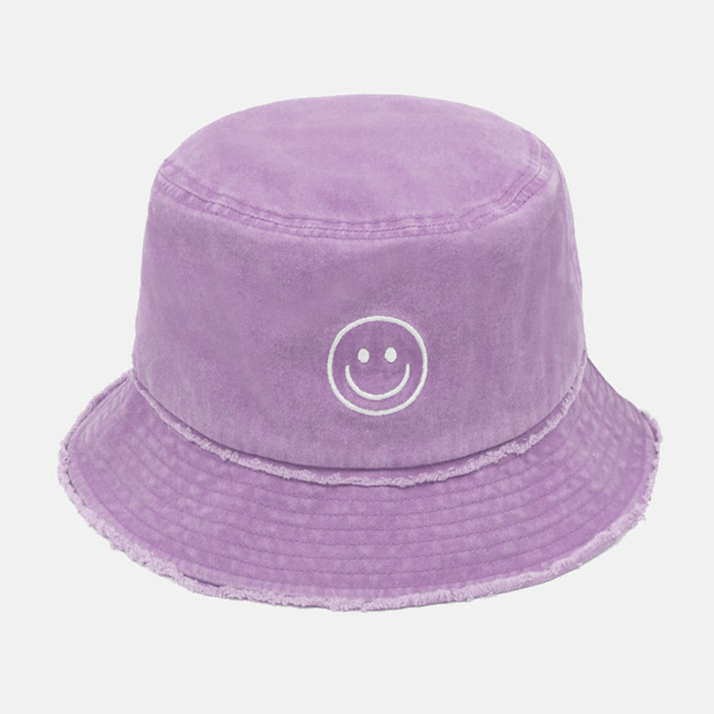 Outline Smiley Face Icon Bucket Hat - ABU1619