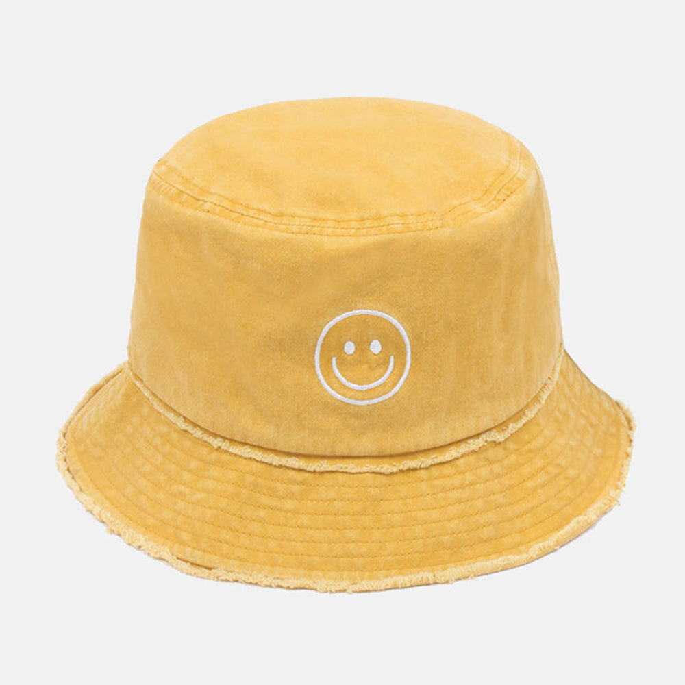 Outline Smiley Face Icon Bucket Hat - ABU1619