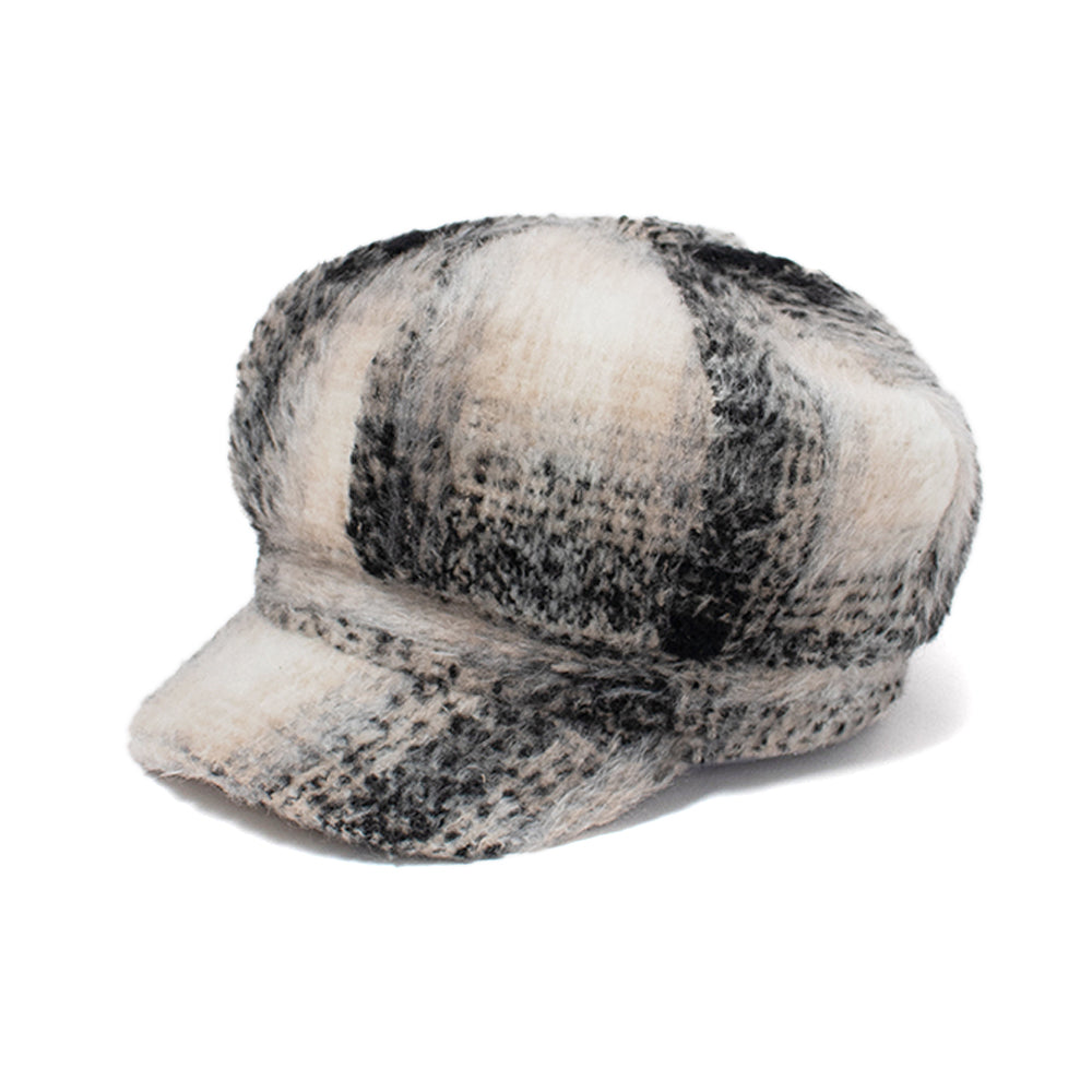 BRUSHED OVERSIZE PLAID CABBIE-ACAB4292