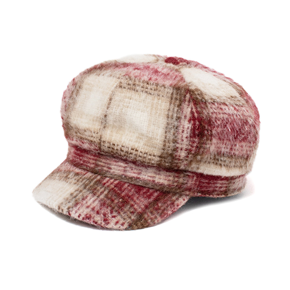BRUSHED OVERSIZE PLAID CABBIE-ACAB4292