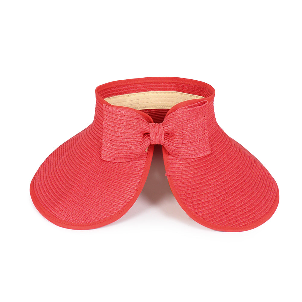 Packable Roll-up Visor with Solid Ribbon