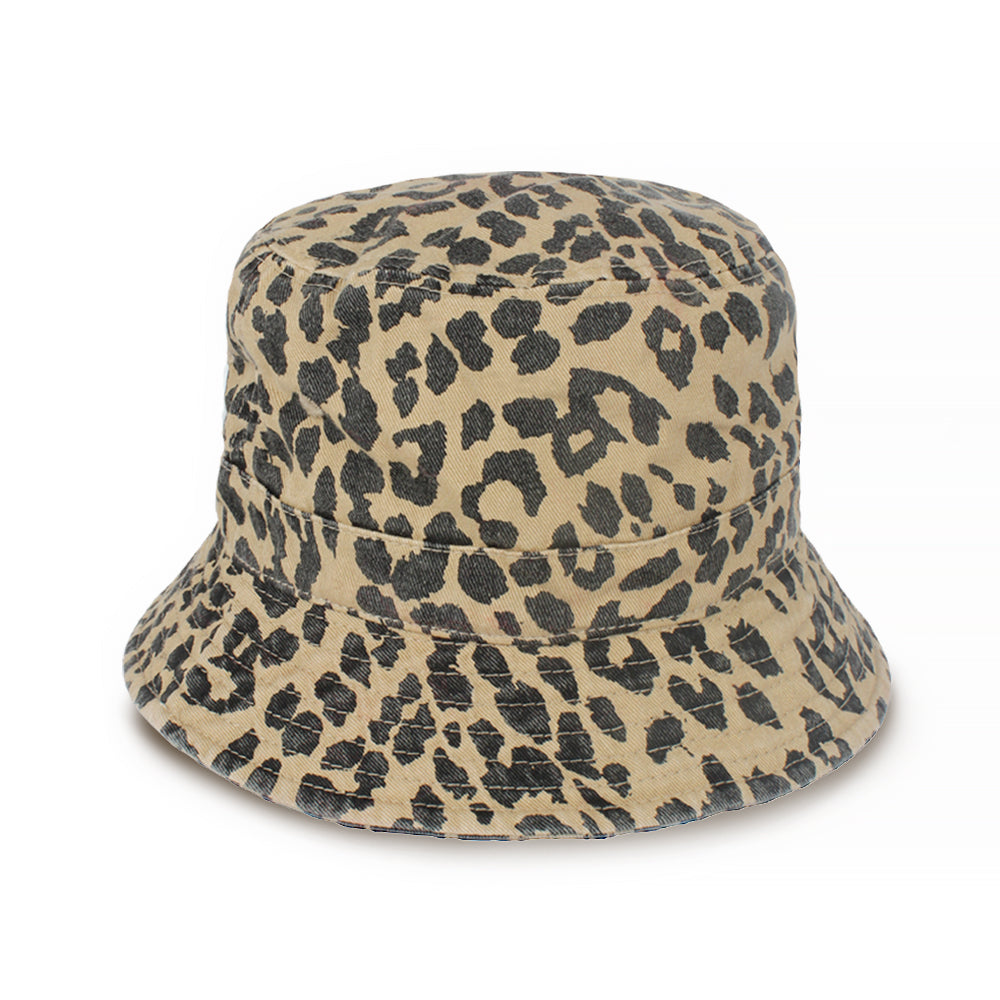 LEOPARD PRINTED BUCKET HAT- FWBU1207