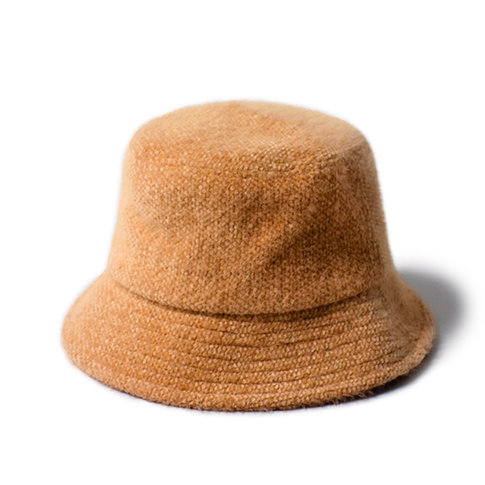 SUPER SOFT FEATHER YARN BUCKET HAT-FWBU3197