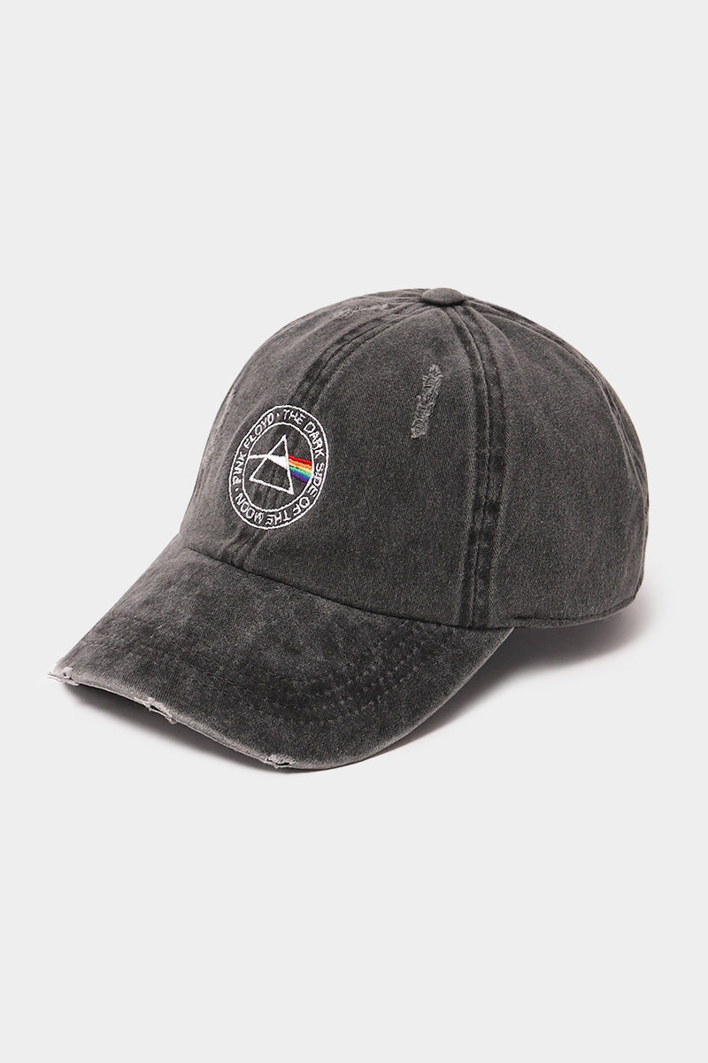 Pink Floyd Distressed Cotton Baseball Cap - FWCAP111PF