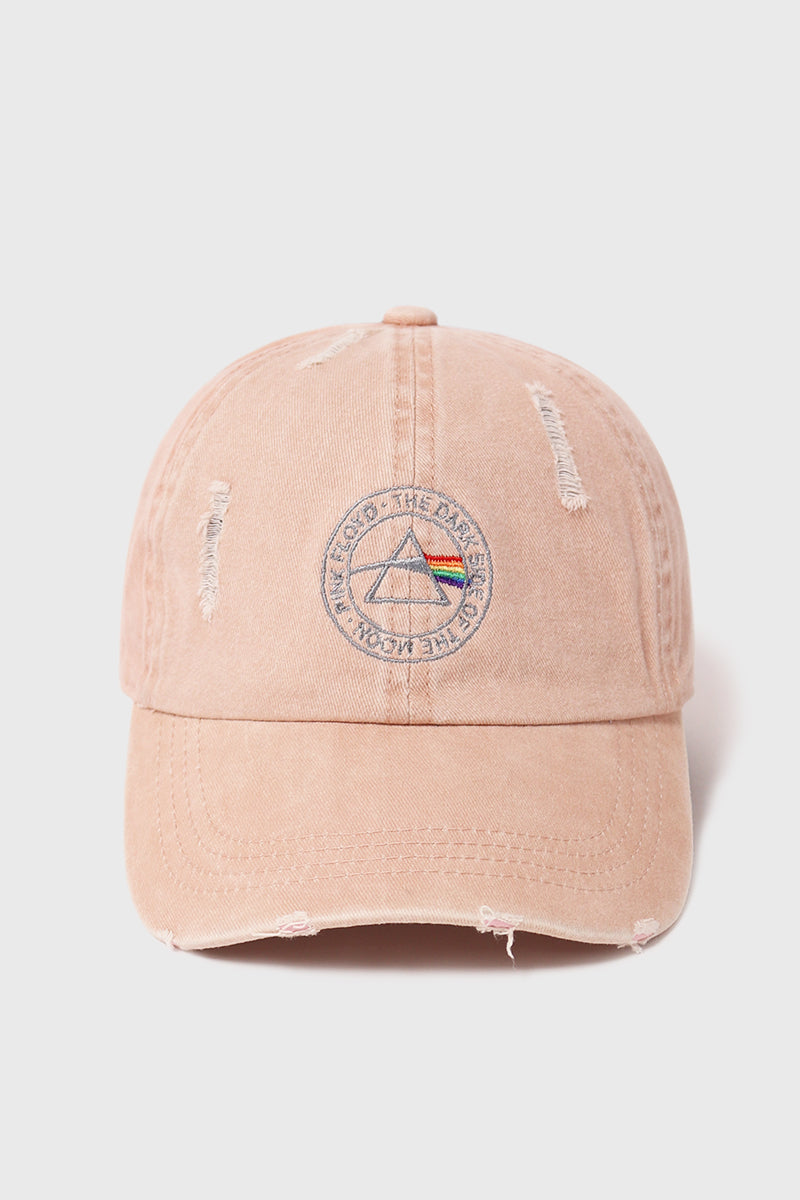 Pink Floyd Distressed Cotton Baseball Cap - FWCAP111PF