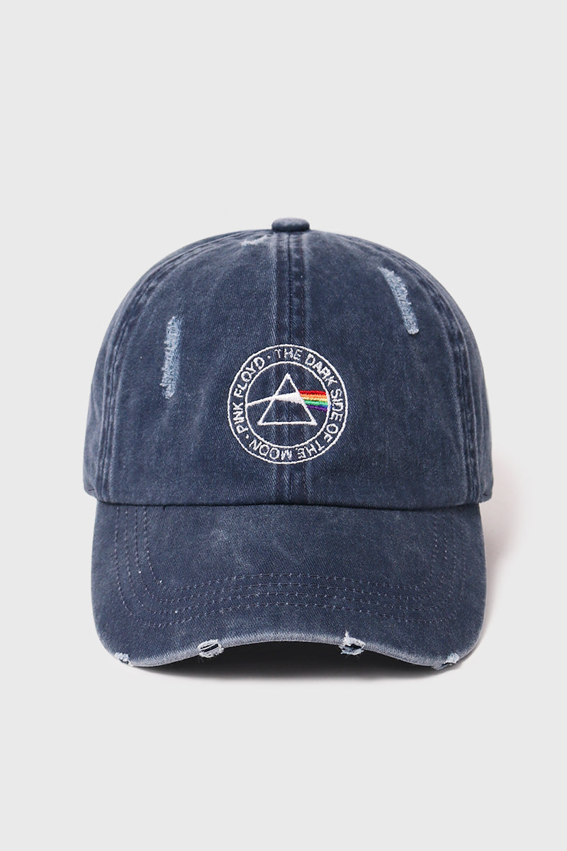 Pink Floyd Distressed Cotton Baseball Cap - FWCAP111PF