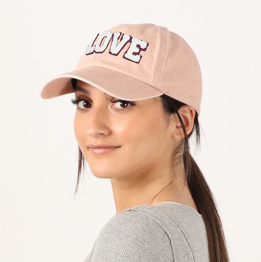 Love pink baseball cap 2025