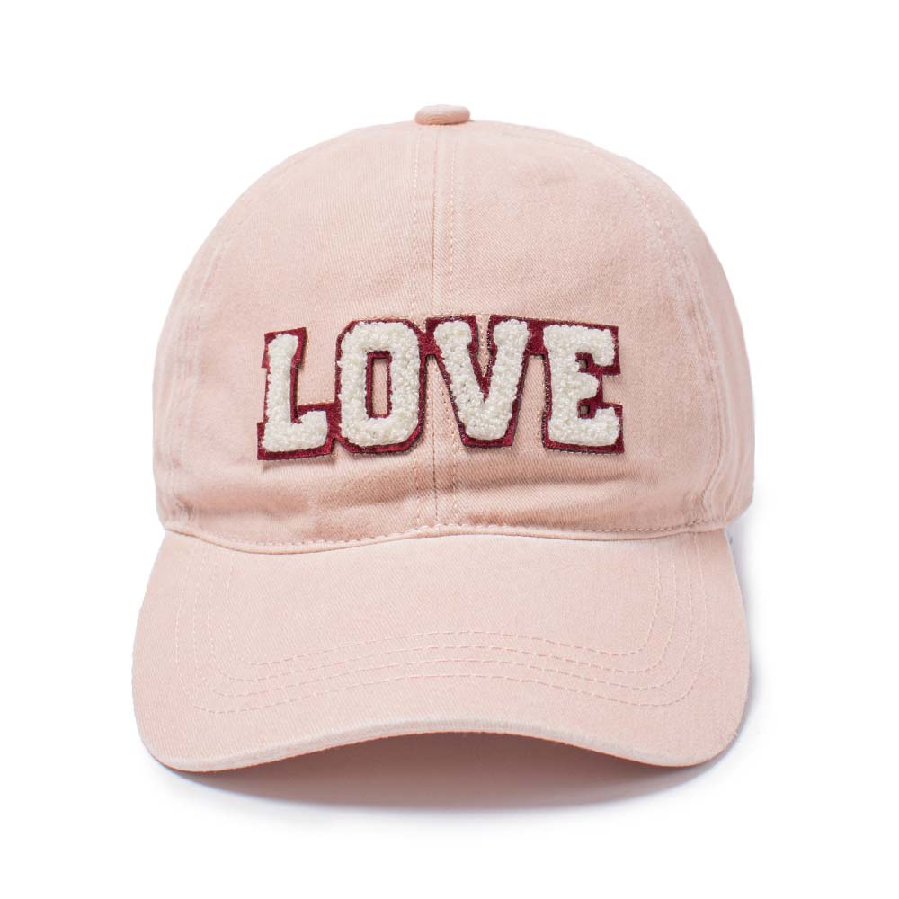 Love Chenille Patch Cap