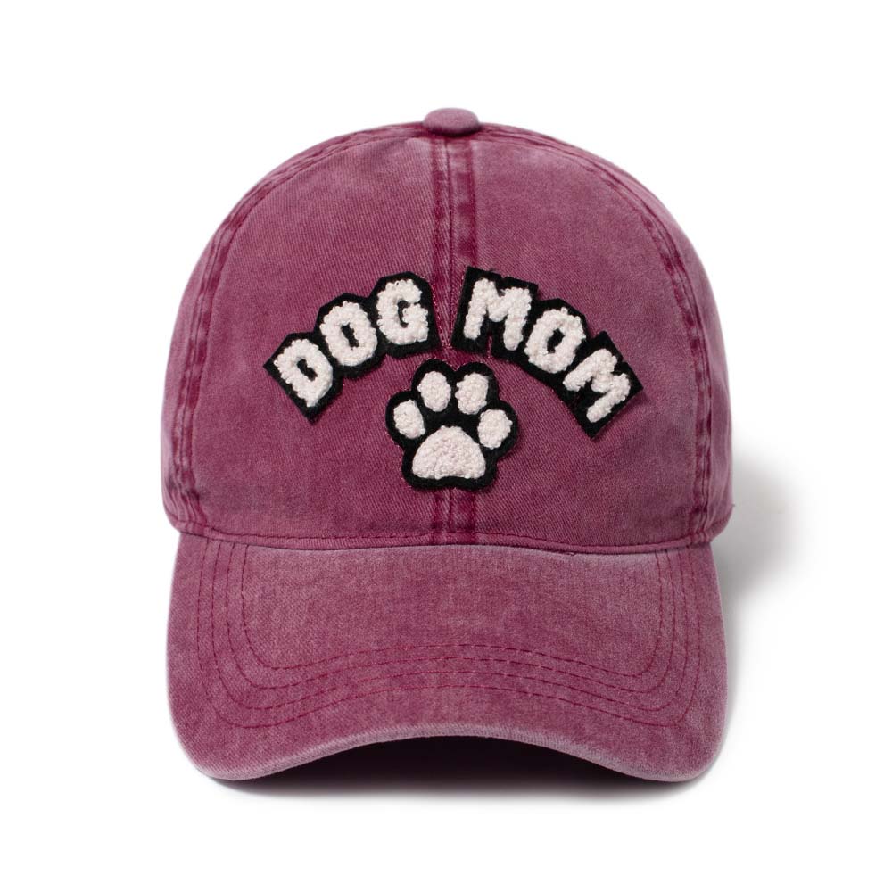 Dog Mom Chenille Patch Cap
