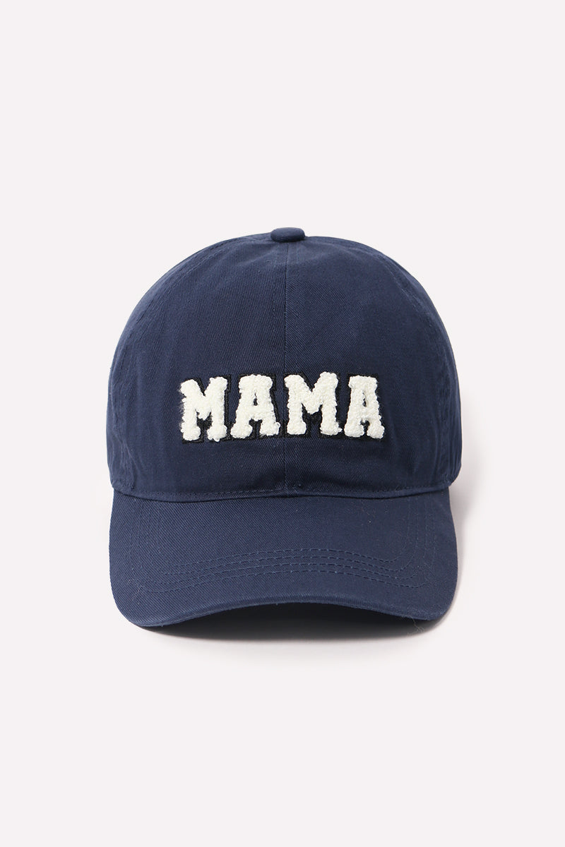 MAMA Chenille Patch Lettered Baseball Cap