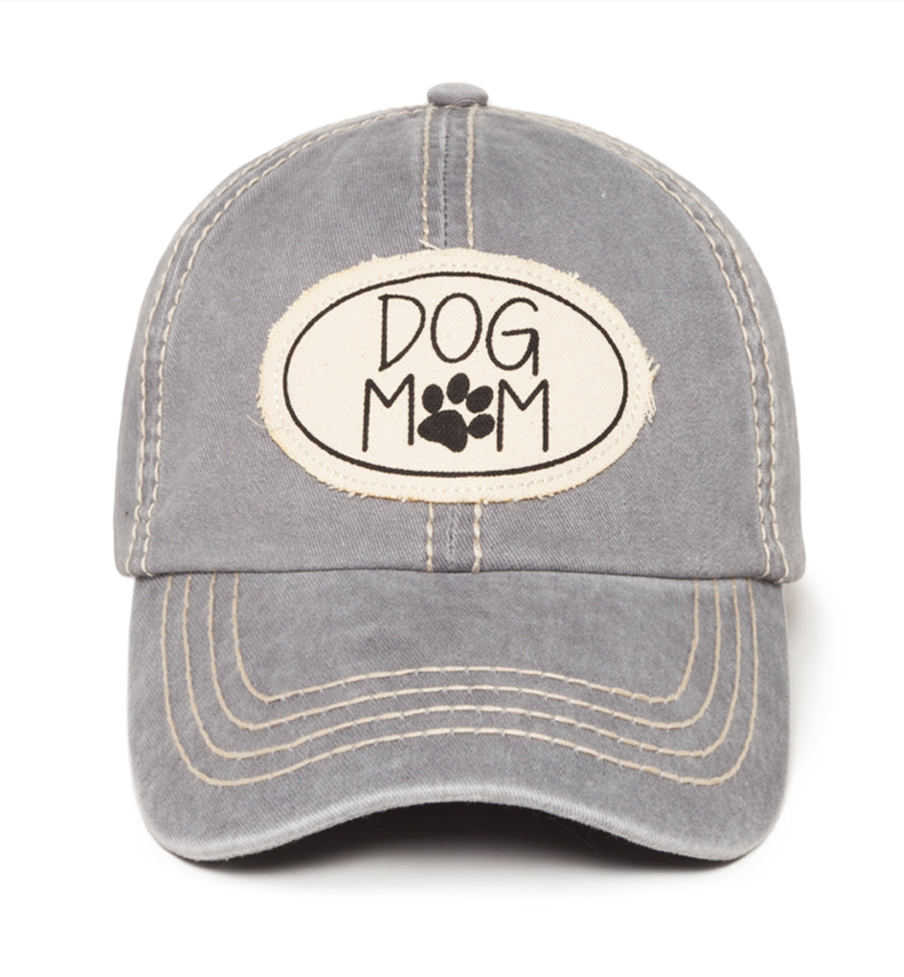 Dog Mom Canvas Patch Baseball Cap