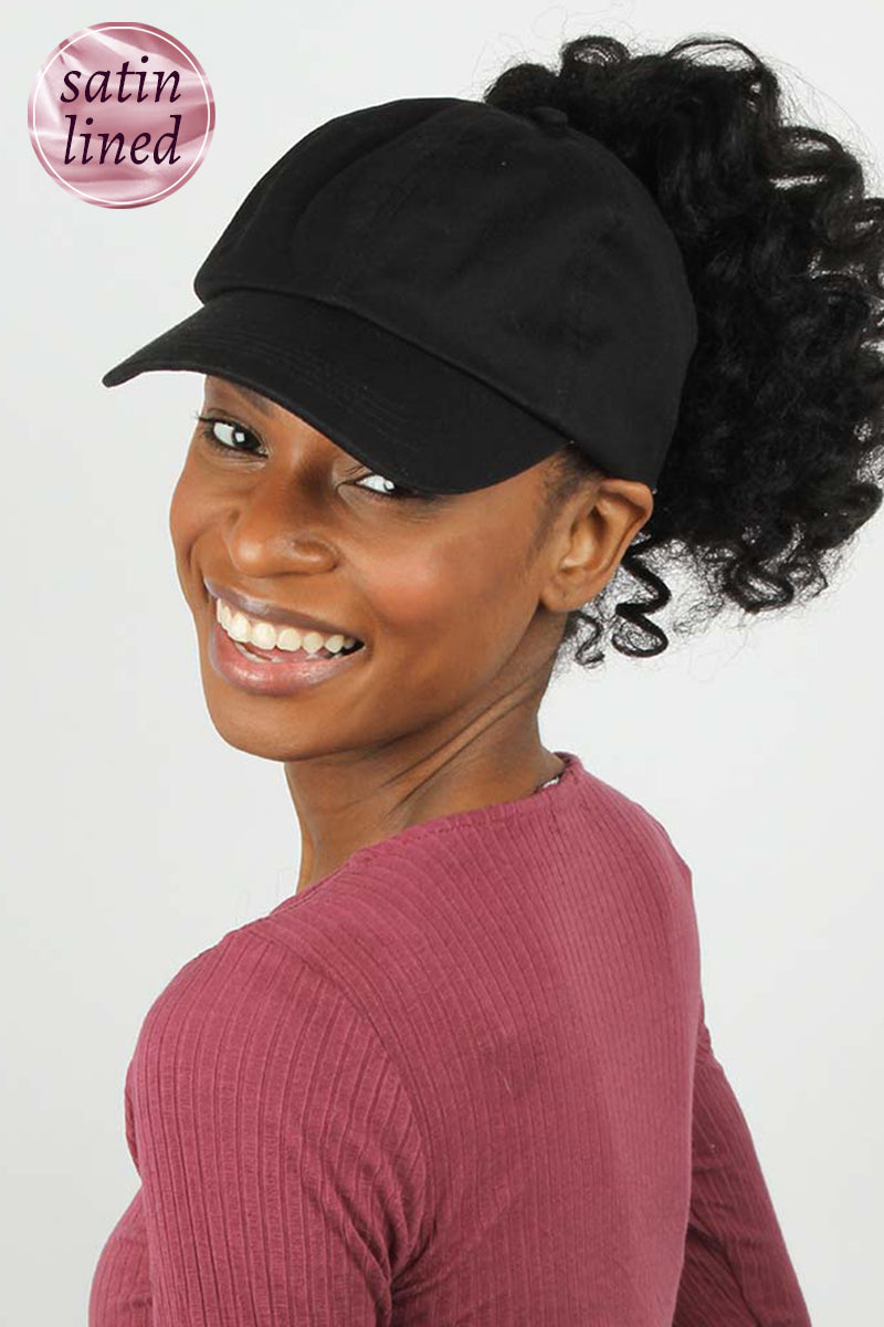 Ponyflo® Satin Lined Baseball Cap