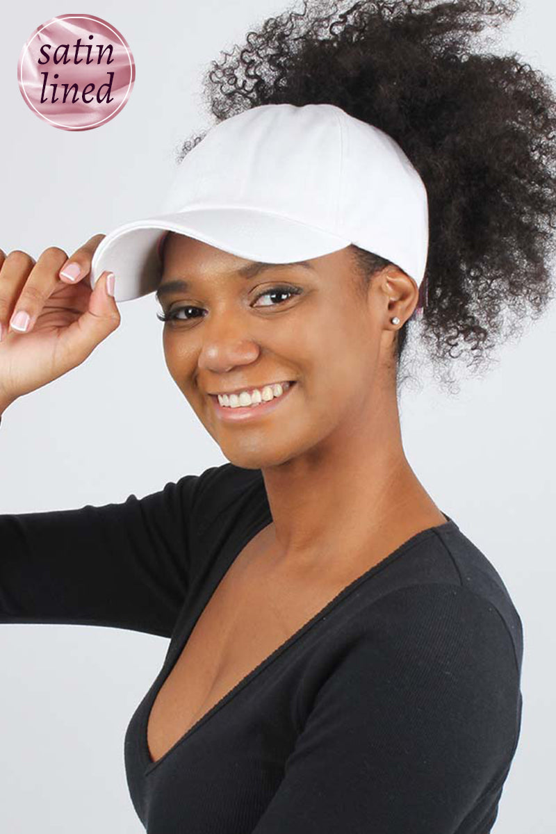 Ponyflo® Satin Lined Baseball Cap