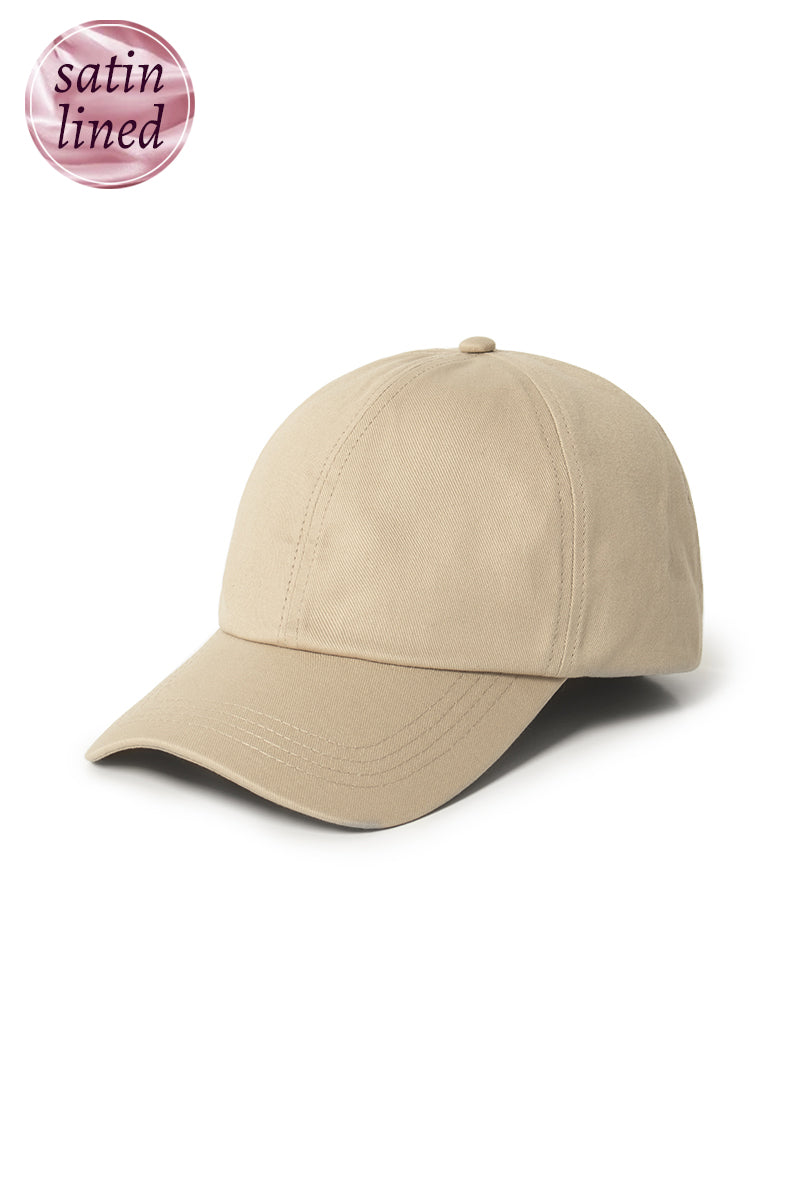 Ponyflo® Satin Lined Baseball Cap