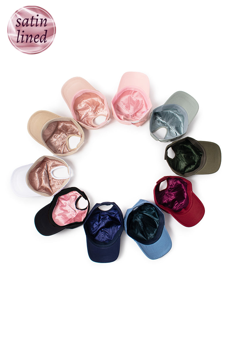 Ponyflo® Satin Lined Baseball Cap