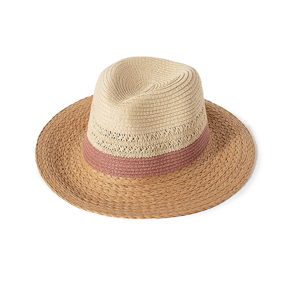 Mixed Straw Panama Hat