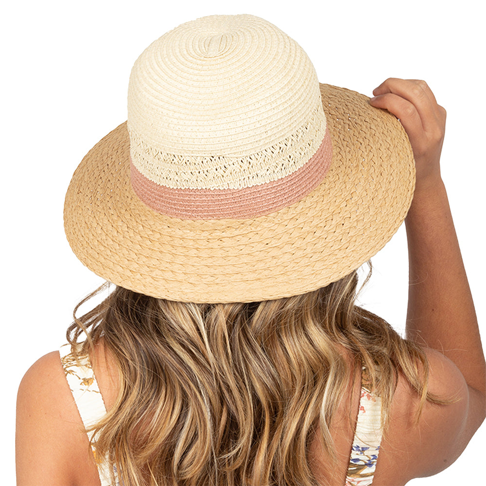 Mixed Straw Panama Hat
