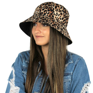 
                  
                    Reversible Leopard Print Bucket Hat
                  
                