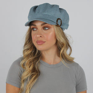 
                  
                    Linen Cabbie with Ring Trim
                  
                