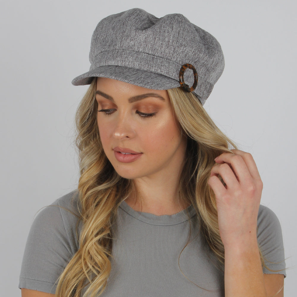 
                  
                    Linen Cabbie with Ring Trim
                  
                