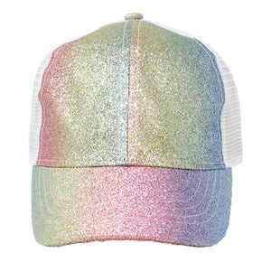 
                  
                    Kids Glitter Mesh Back Ponyflo® Cap
                  
                