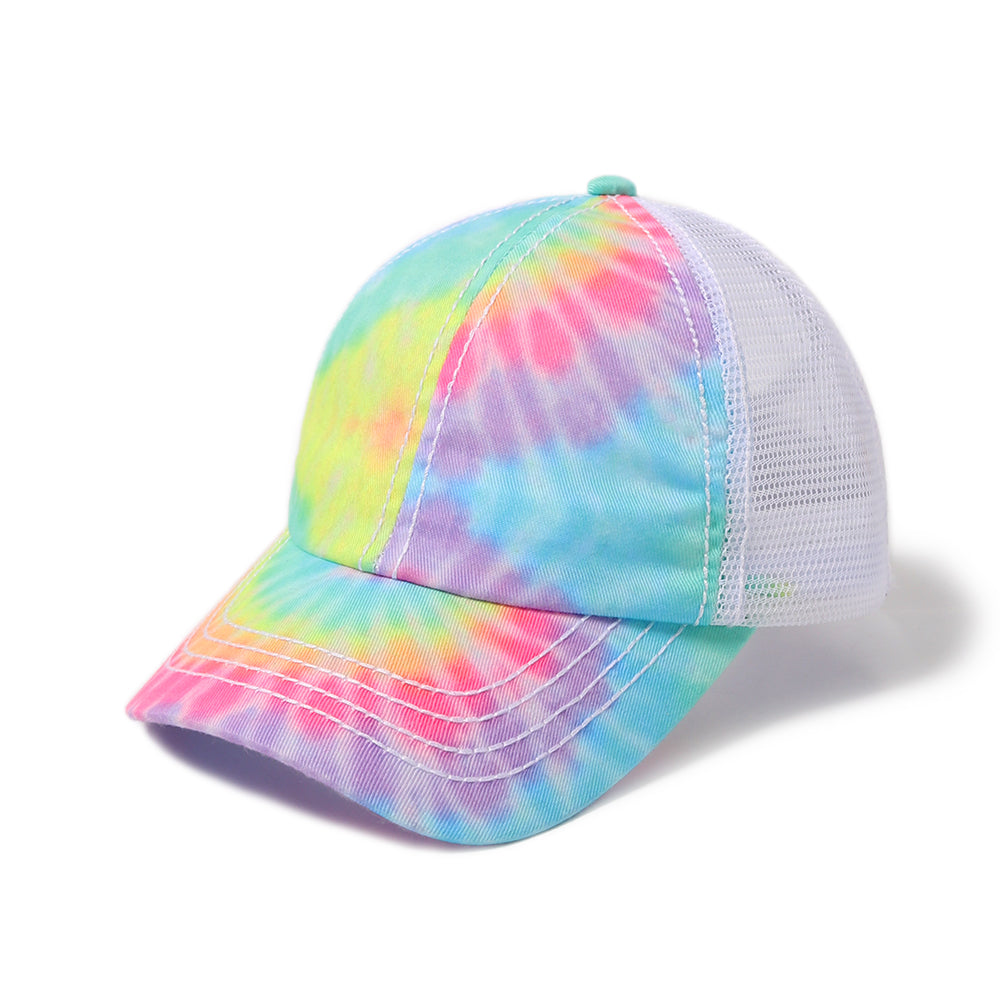 Tie Dye Ponyflo® Kids Mesh Back Cap