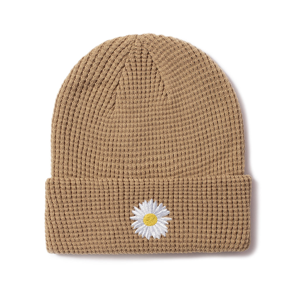 Daisy Waffle Cuff Beanie - LBB1953