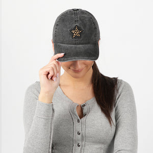 
                  
                    Leopard Star Baseball Cap - LCAP1365
                  
                