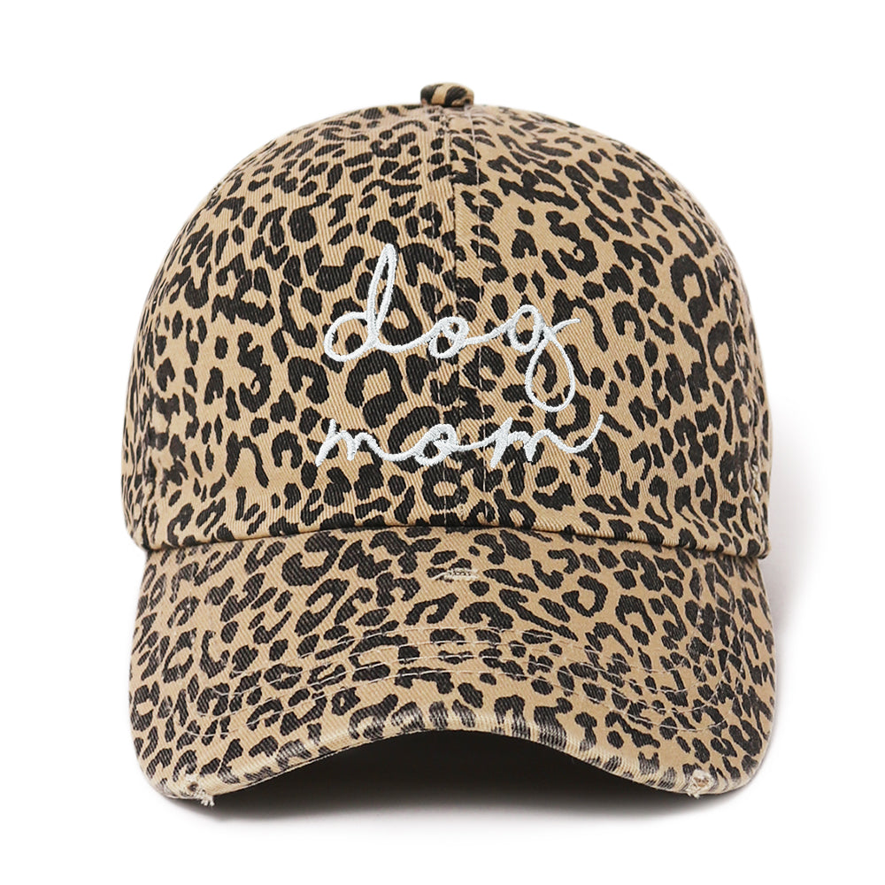Leopard Dog Mom Baseball Cap - LCAP1437