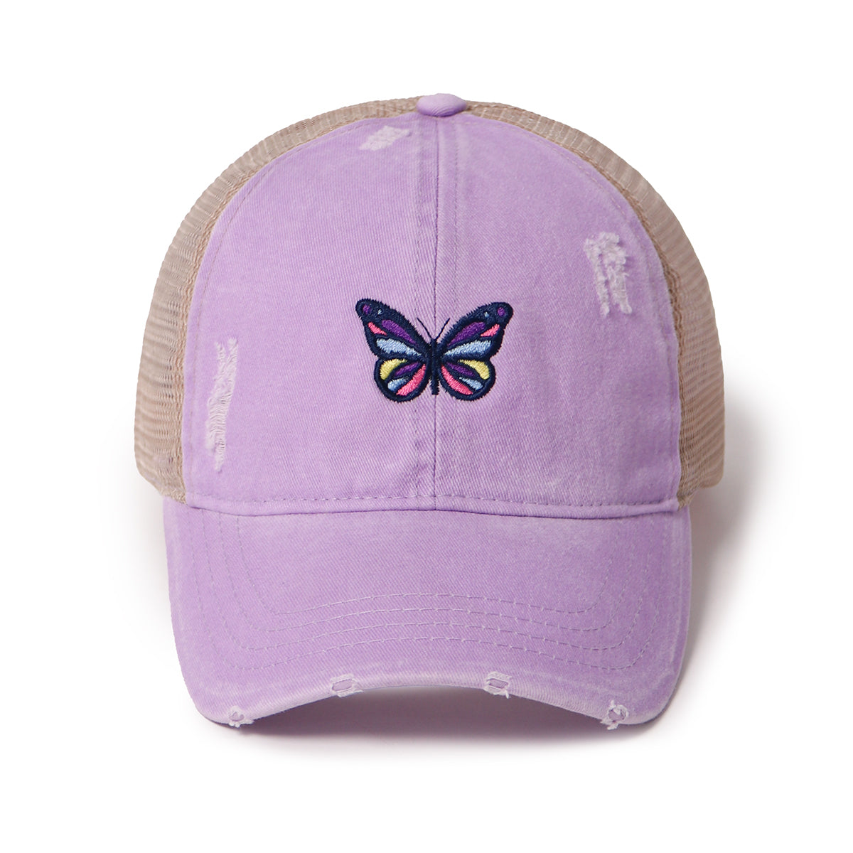 Butterfly Ponyflo® Mesh Back Baseball Cap