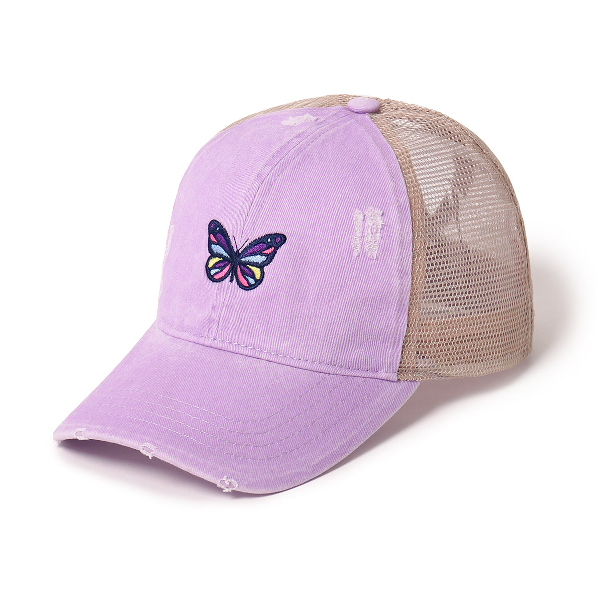 David & Young Val Leopard Active Ponyflo Baseball Cap - Taupe/1SFM