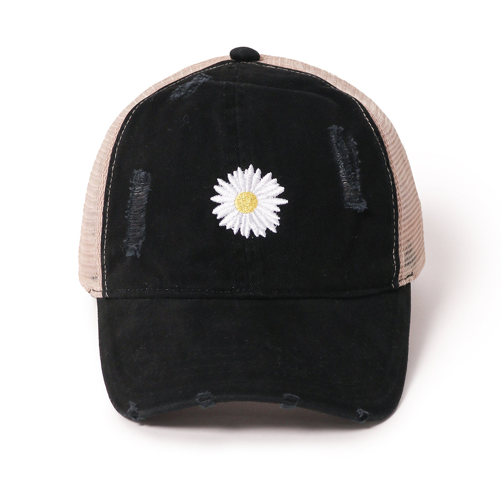 Daisy Ponyflo® Mesh Back Baseball Cap