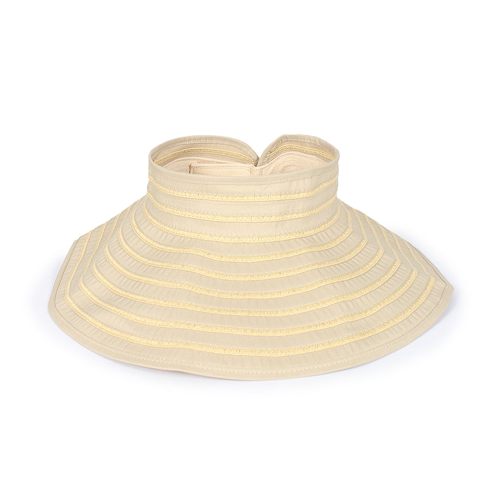 Packable Roll-up Visor with Solid Ribbon