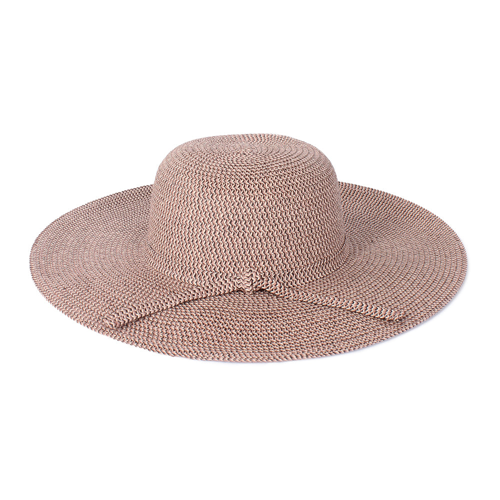 Wide Brim Floppy Sun Hat - Dusty rose
